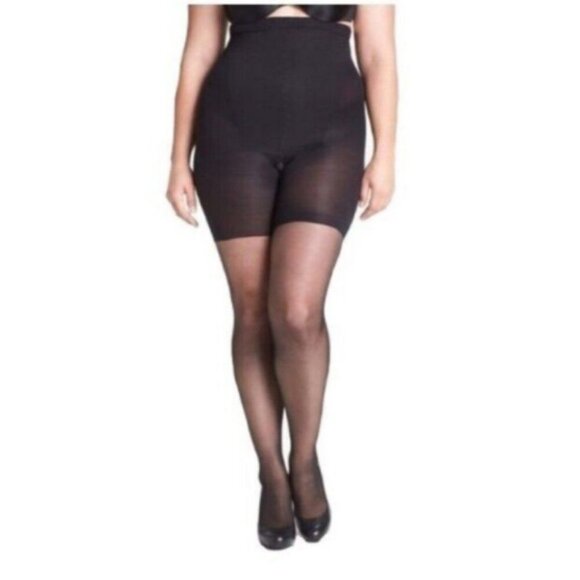 Spanx Womens In Power High Waist Black Shaping Sheers Size G - Picture 1 of 6